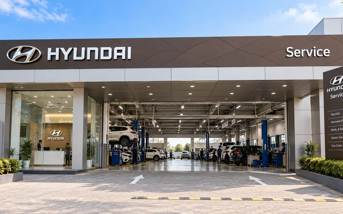 Dee Emm Hyundai service centre, Sector 14