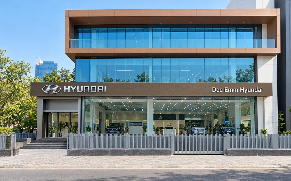 Dee Emm Hyundai showroom, MG Road, Sector 14